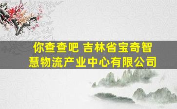 你查查吧 吉林省宝奇智慧物流产业中心有限公司